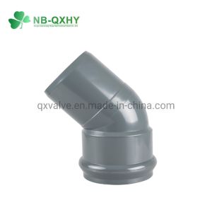 China QX DIN Standard Pn10 UPVC Elbow 45ddeg Size 200mm-315mm for Customized Requirements on sale