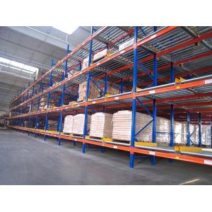 Adjustable FIFO Gravity Flow Pallet Rack System 1000kg-2000kg Per Pallet