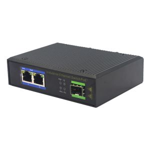 UT12FP-SFP unmanaged industrial 2x10/100Base-Tx POE+ 1x100M-Fx SFP ethernet