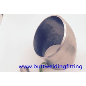 Copper Nickel 90 / 10 Butt Weld Fittings , 4'' SCH10S ANSI B16.9 45 Degree Elbow