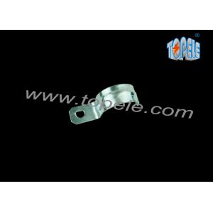 Pre - Galvanized One Hole Strap EMT Conduit And Fittings Unthreaded