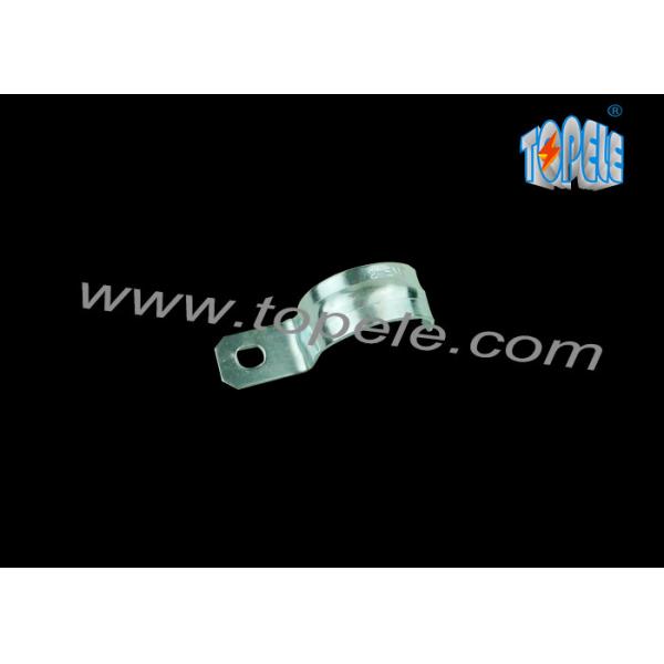 Quality Pre - Galvanized One Hole Strap EMT Conduit And Fittings Unthreaded wholesale