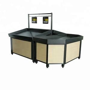 Supermarket Plastic Metal Steel Wooden Fruit and Vegetable Display Stands Rack