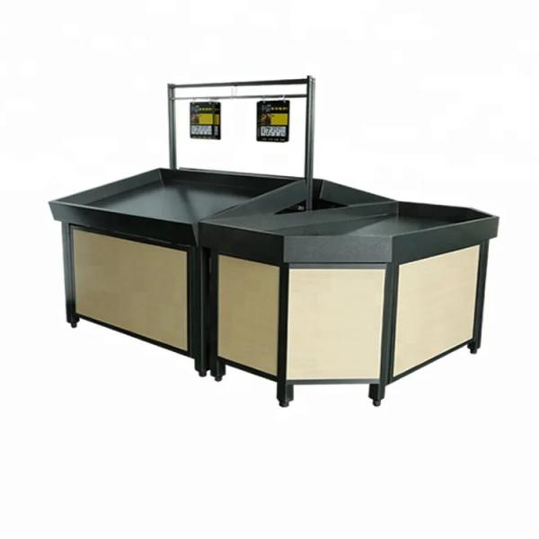 Supermarket Plastic Metal Steel Wooden Fruit and Vegetable Display Stands Rack