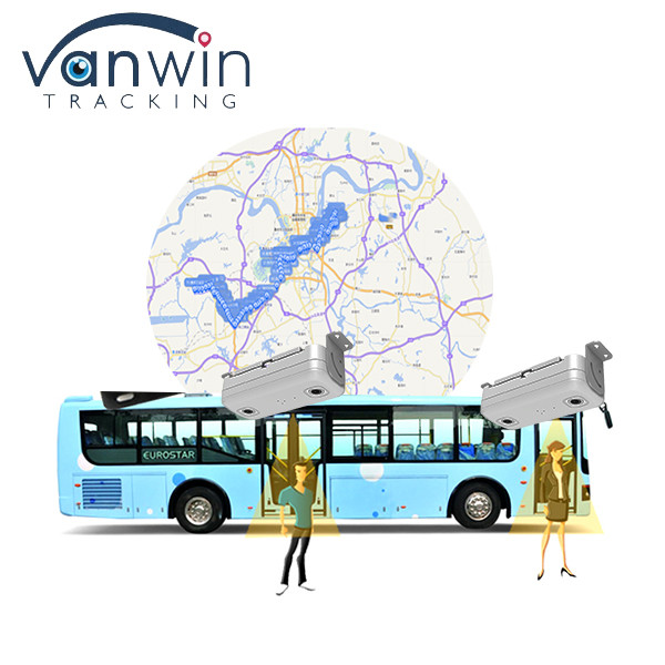 Quality Automatic Two Bus Passenger People Counter Counting and 6CH ADAS DMS HDD SD GPS 4G MDVR With Remote Monitoring System wholesale