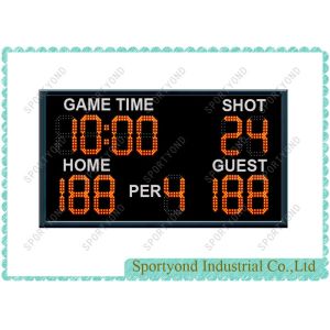 China Wireless LED Basketball Scoreboard With Internal 24 Seconds and time display on sale