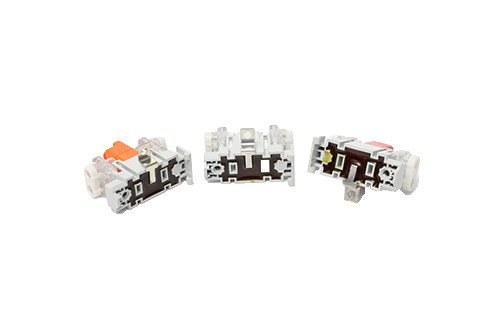 Telecom Drop Wire Subscriber Connector Simply Clamping on Guide Rail Inside