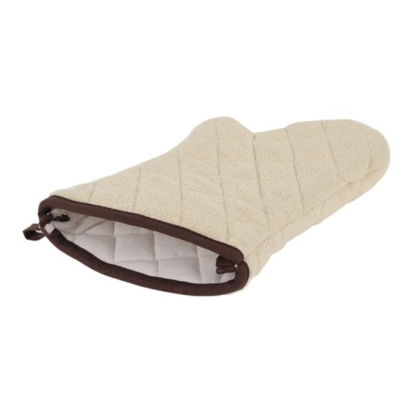 BSCI CE Towel Cloth Oven Mitts White Color 17 Inch