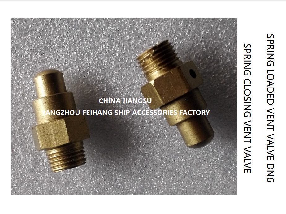 DN6 Spring Loaded Vent Valve with Threaded End Compliant with CB/T3778-1999
