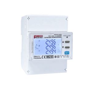 Cheap MID Approved EM4371 3*1.5 6 A Solar Bi-Directional Energy Meter with LCD Display for sale