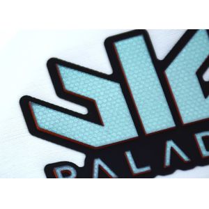 Luminous Rubber Garment Patches 3D Silicone Heat Transfer Label For Ski Suit