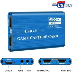 Cheap 4Kp60 Audio Video Capture Card , USB3.0 1080P 60fps Portable Video Converter for sale