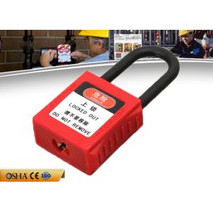 China 38mm Nylon Shackle Xenoy Safety Lockout Padlocks with Master Key on sale