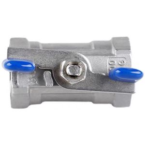 1/4''-4.0'' Stainless Steel 1PC Butterfly Handle Mini Ball Valve with Thread End