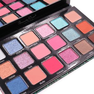 Waterproof Glitter Cream Eyeshadow Palette Smooth Powder ISO 22716
