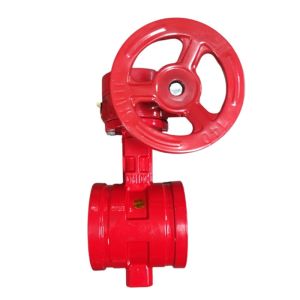 Low Temperature Hand-Operated Groove Turbine Signal Butterfly Valve for