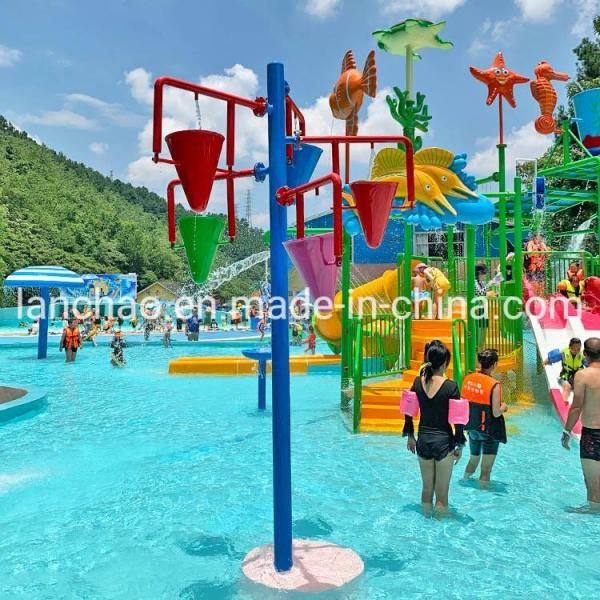 Funny Water Park Equipment Interactive Water Aqua Park For Kids Family