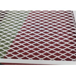 Gold Aluminum Expanded Mesh Cladding 3.5mm 4.0mm With Frame
