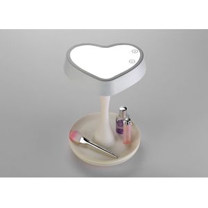 3 In 1 Dimmable LED Cosmetic Mirror Touch Control With Under Organizer / Storage