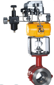 Quality Pneumatic Control V Type Floating Type Ball Valve PN10 / 16 CE Certifcation wholesale