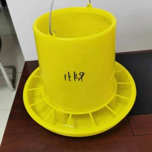 6KG 10KG 15KG Poultry Bucket Feeder Chicken Feeding Line Parts PVC