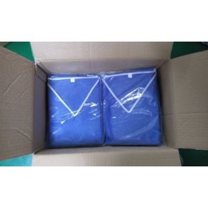 Cheap SMS or Spunlace Disposable Scrub Suits Isolation Gowns Water Resistant for sale