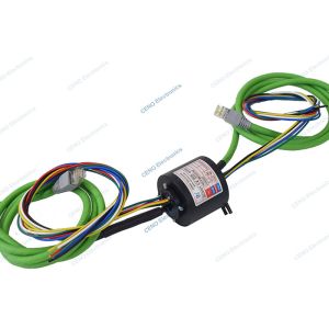 Industrial System Ethernet Signal Slip Ring With Rotating Electrical Connector