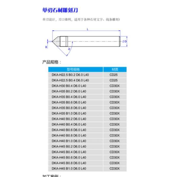 PCD Engraving tool for cutting stone(Granite, Marble)
