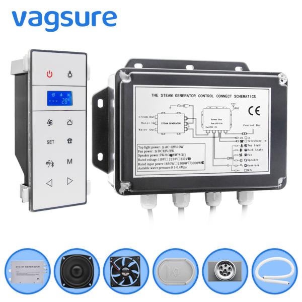 Quality White / Black Mini Sauna Steam Machine , Steam Generator Kit For Steam Room wholesale