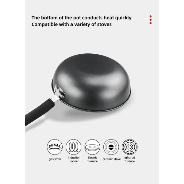 Factory Wholesale Black Fried Pan Cookware Cast Iron Non Stick Frying Pan With Bakelite Handle