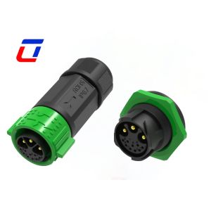 Multi Pin Connector Types Of 3+9 Pin M25 30A 300V Outdoor Waterproof Connector