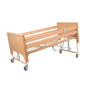 Wooden Electric 5 Function Home Nursing Bed for Elderly Patients Adjustable and