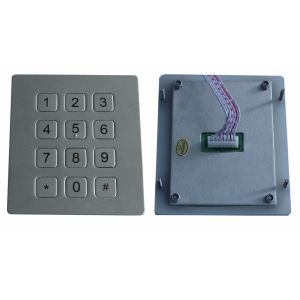 Dot matrix flexible programmble durable Metal Keypad , usb numeric keypads