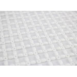 China Milk Silk Eyelet Design Embroidered Mesh Lace Fabric By The Yard For Bridal Dresses on sale