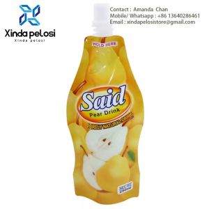 Customized Ziplock Stand Up Baby Food Pouches Plastic Spout Pouch