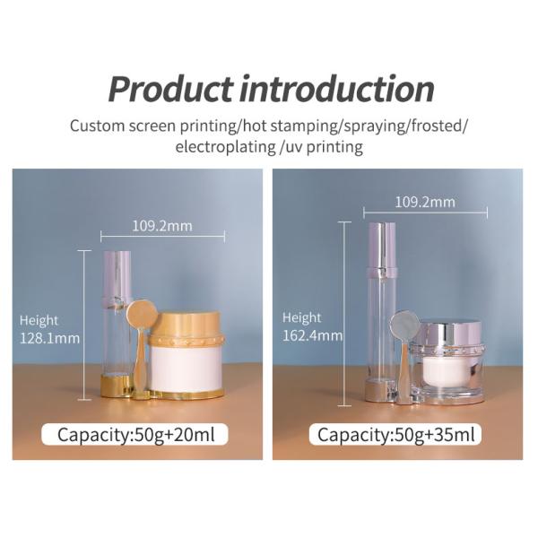 Skincare Body Butter Containers Luxury Cream Jar Set With MS Collar