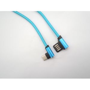 Double Sided Plug Right Angle 480Mpbs USB Data Transfer Cable