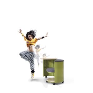 Adjustable Multi Purpose Chailibrary Chair Fabric And Steel Material