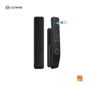 Liliwise Fully Automatic Push Pull Smart Door Lock with Mechanical Key for