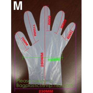 OEM cheap biodegradable kitchen disposable gloves with EN13432 BPI OK compost