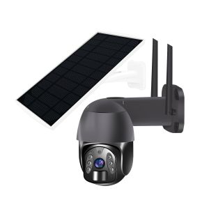 NTC Lithium Battery Dome 4G PTZ Camera Night Vision 2.0MP 200W 850nm Infrared