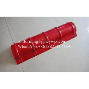 Hydraulic Color Steel Sheet Ridge Making Machine With 12 Rows 0.3mm - 0.6mm