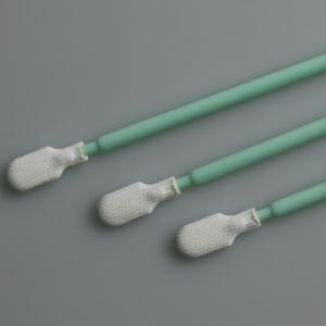 165mm Long Handle Cleanroom Polyester Swab For Industrial Cleaning