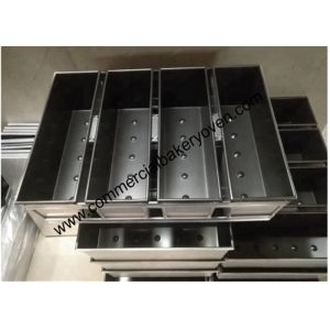 SS 304 Toast Bread Mold Folded Non Coating Surface 10 Pcs / Carton For Cake