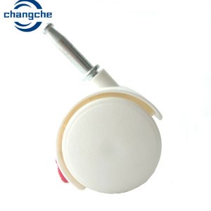 Biege PP Threaded Stem Furniture Casters Office Chair Caster Replacement