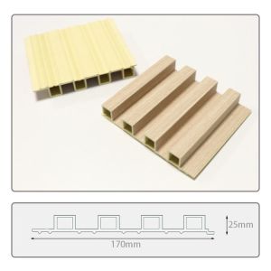 Modern Design Wood PVC Composite Exterior Wall Cladding Panel Decorative UV