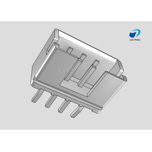PCB Mount Header, vertical, Wire-to-Board, 4 Position, 2.54mm Pitch, Tin,