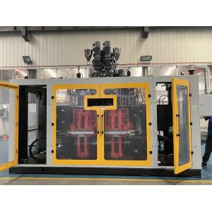 18.7KW Extrusion Blow Molding Machine With 10KW Head Heating Power And 0.28KW Screw Fan Power