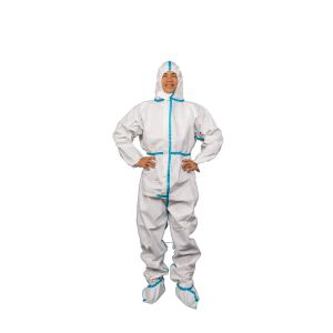 Waterproof Non Woven Pp 165cm Disposable Protective Suit