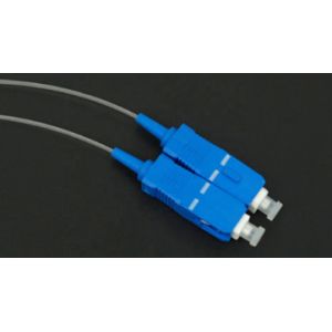 SC APC / UPC Optical Fiber Patch Cord 250mm Cable Diameter Transparent